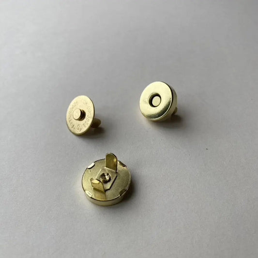 Magnetic Snap Fasteners in Gold British Leather Supplies
