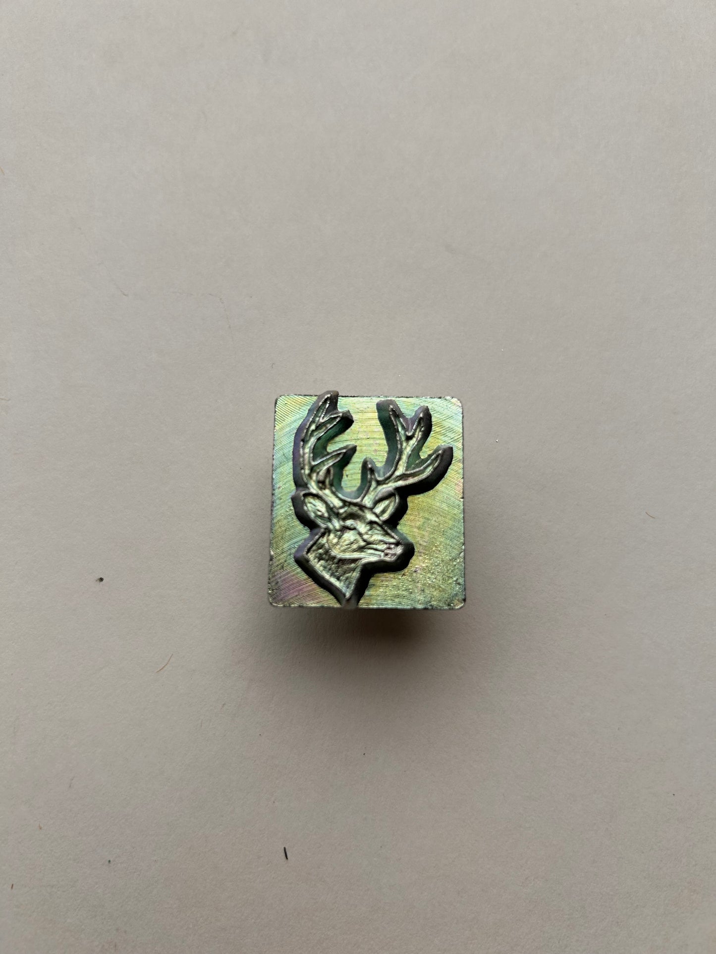 Leather Embossing Stamp Stag Head