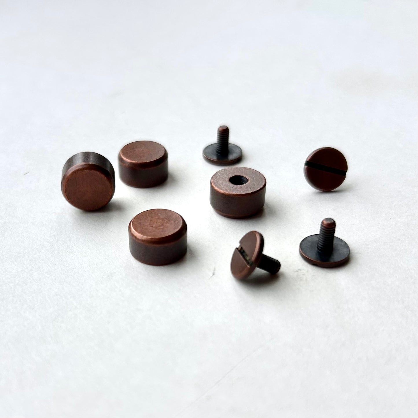 Solid Brass Bag Feet Studs - Antique Copper