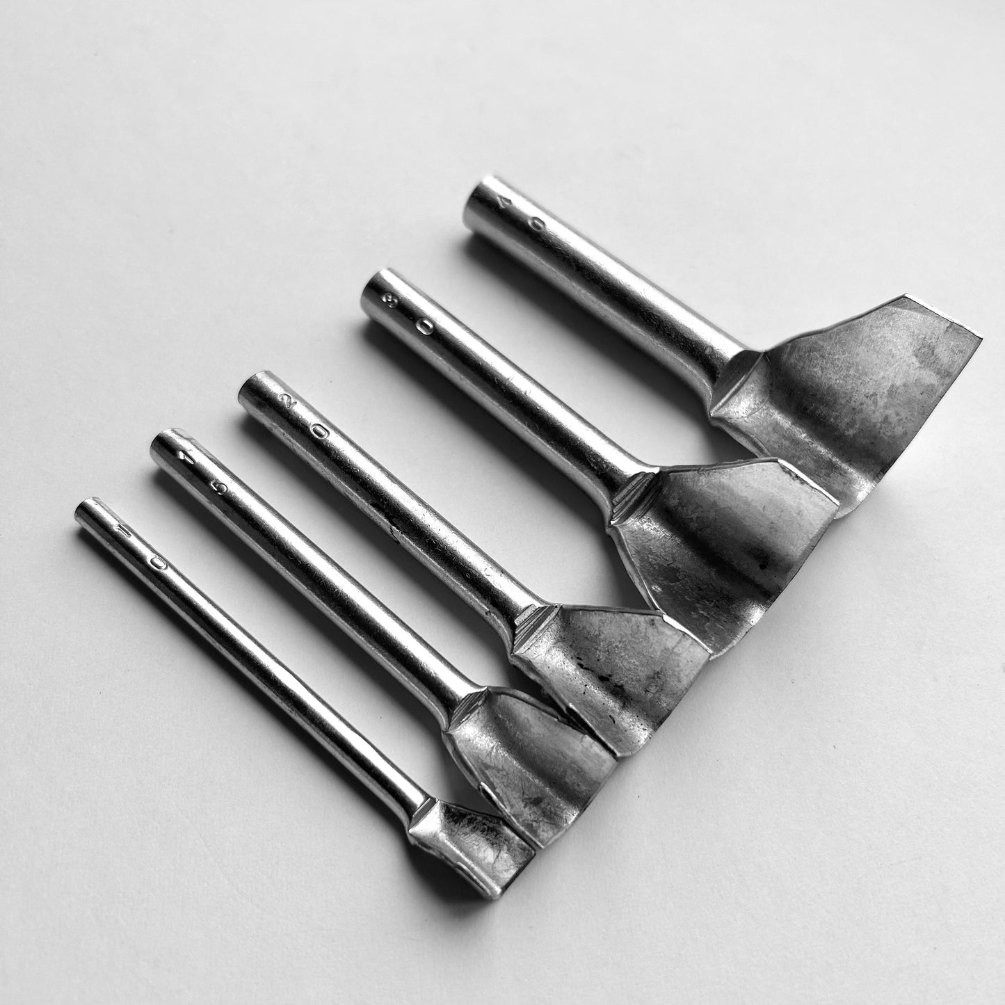 Belt End Punch Leather Tools 5 Pieces - Cathedral End