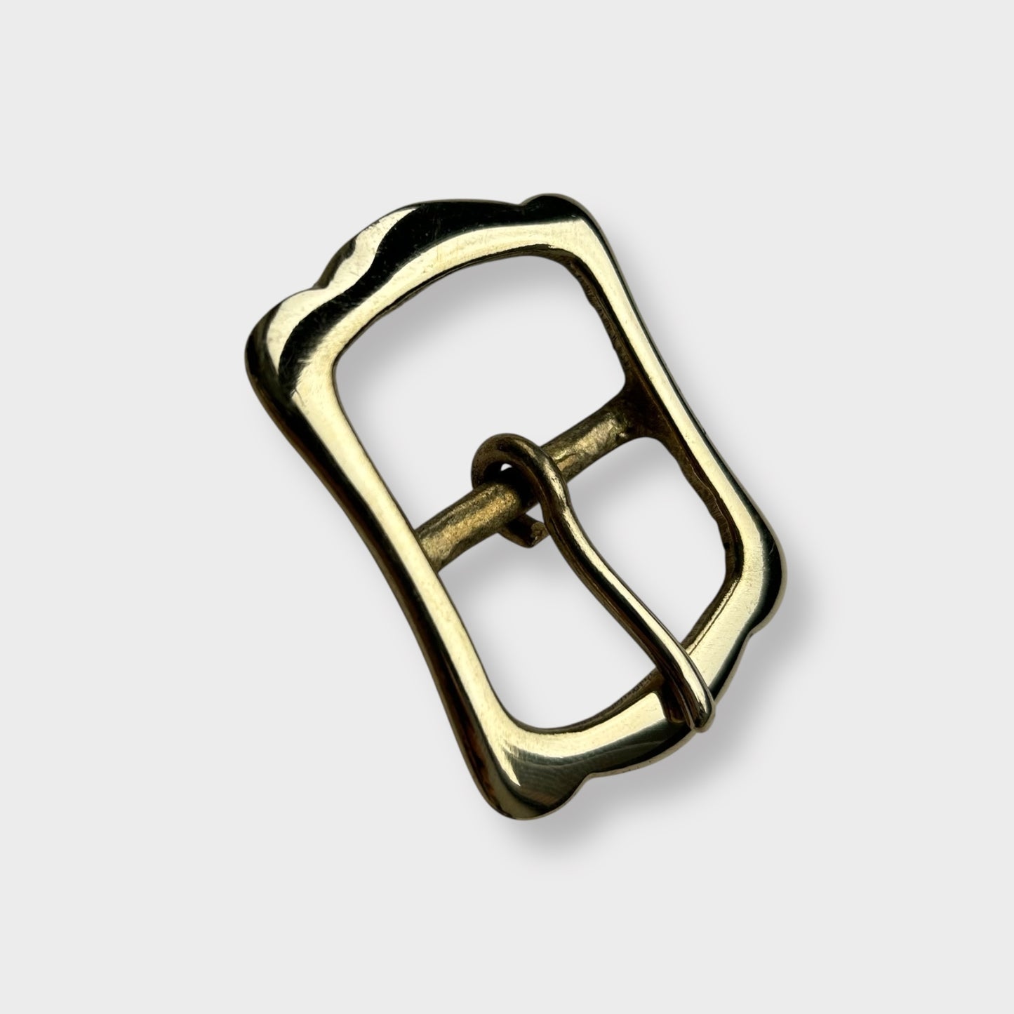 Solid Brass Belt Buckle - Centre Bar Style 8, 1.25 Inch