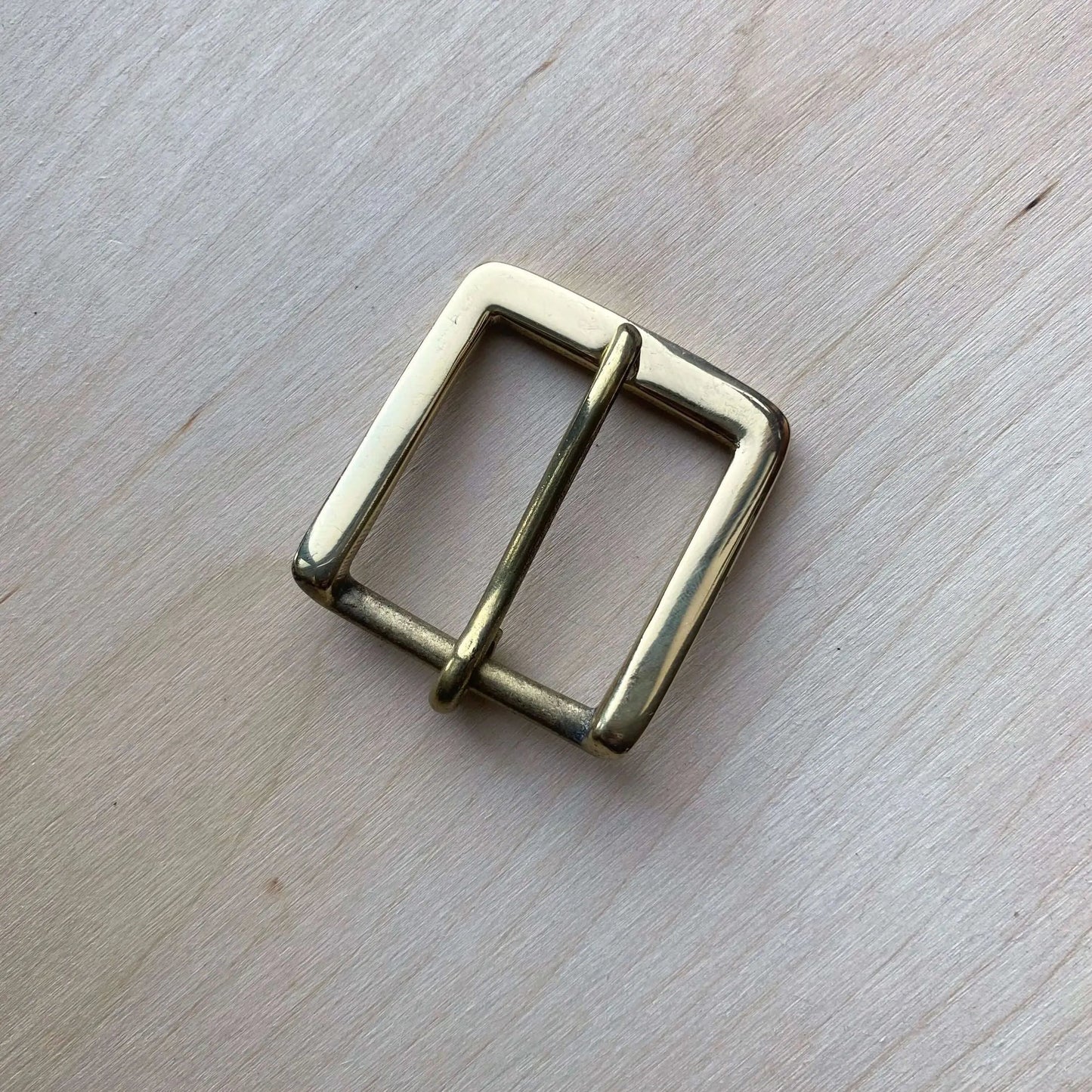 Solid Brass Buckle - Square Frame with Pin - British Leather Supplies