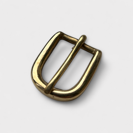 Solid Brass Belt Buckle 0.75 inch (20 mm) - Frame and Pin Style 7