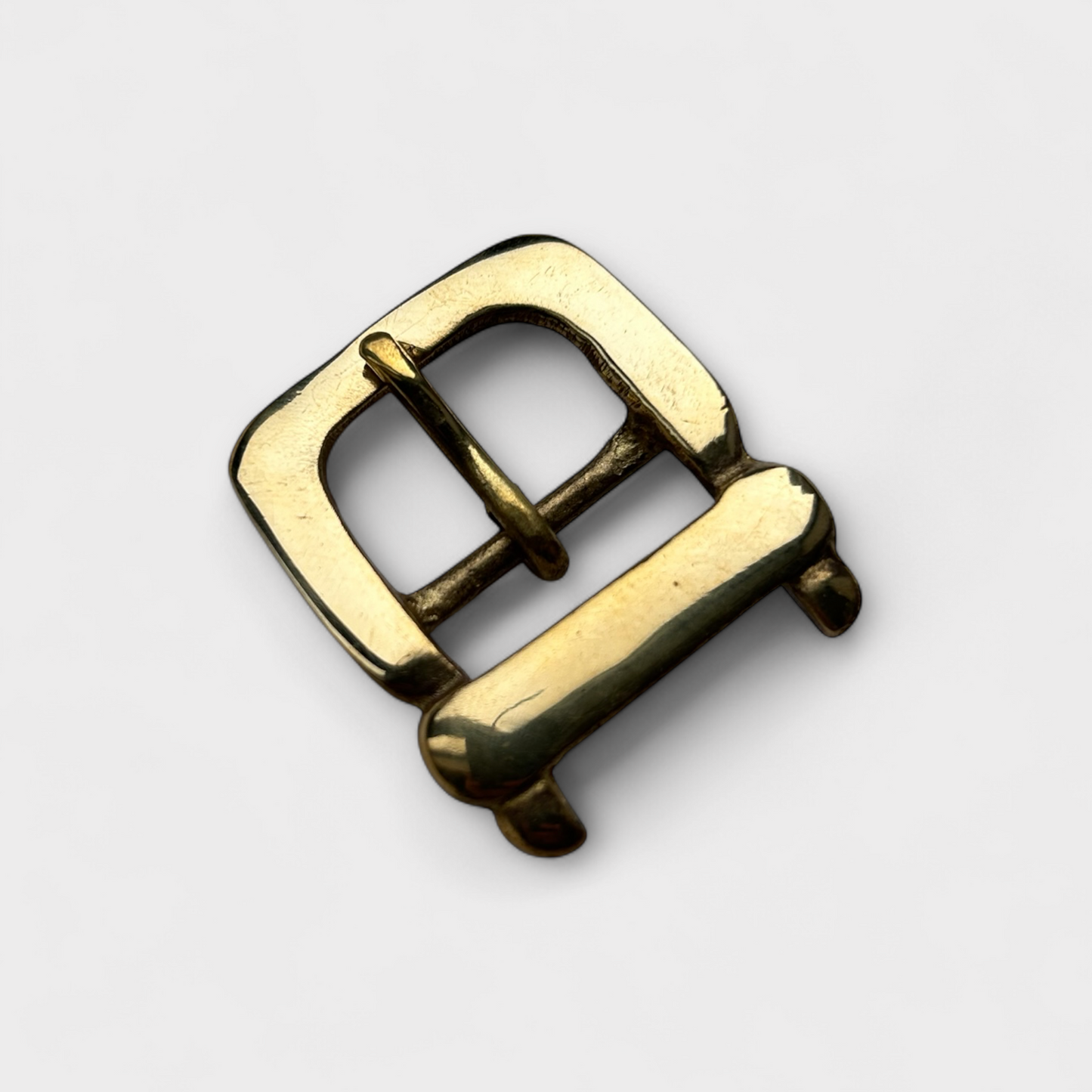 Solid Brass Belt Buckle 25 mm - Frame and Pin Style 17