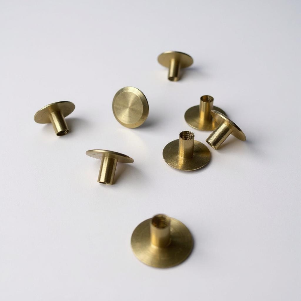 Chicago Screws for Leather in Solid Brass or Nickel Plate