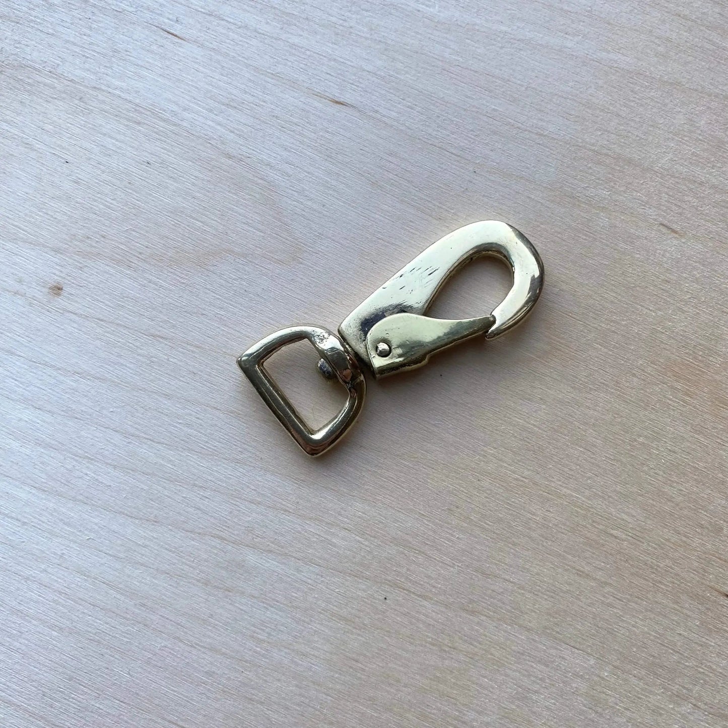 Flat Solid Brass Trigger Hook - British Leather Supplies
