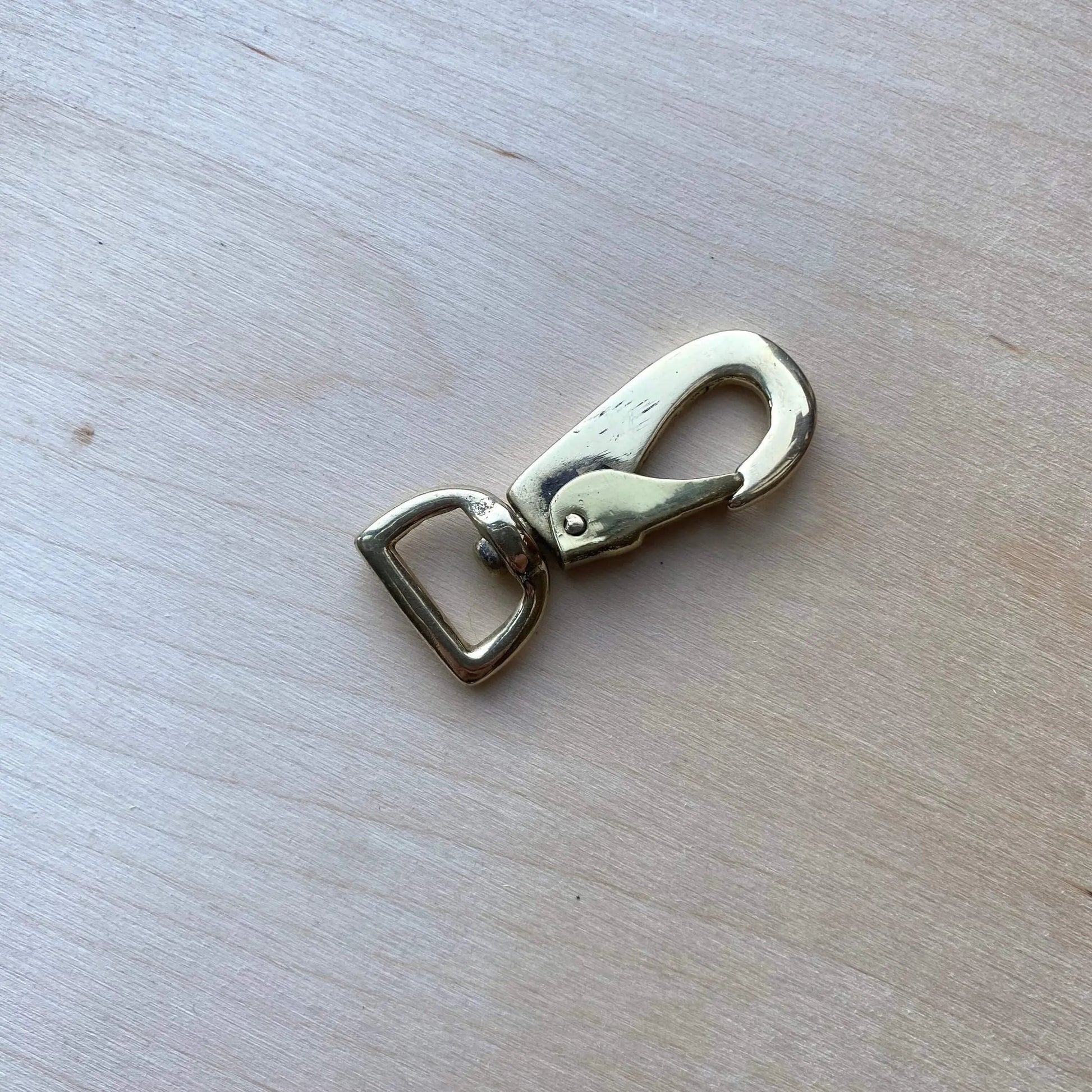 Flat Solid Brass Trigger Hook - British Leather Supplies