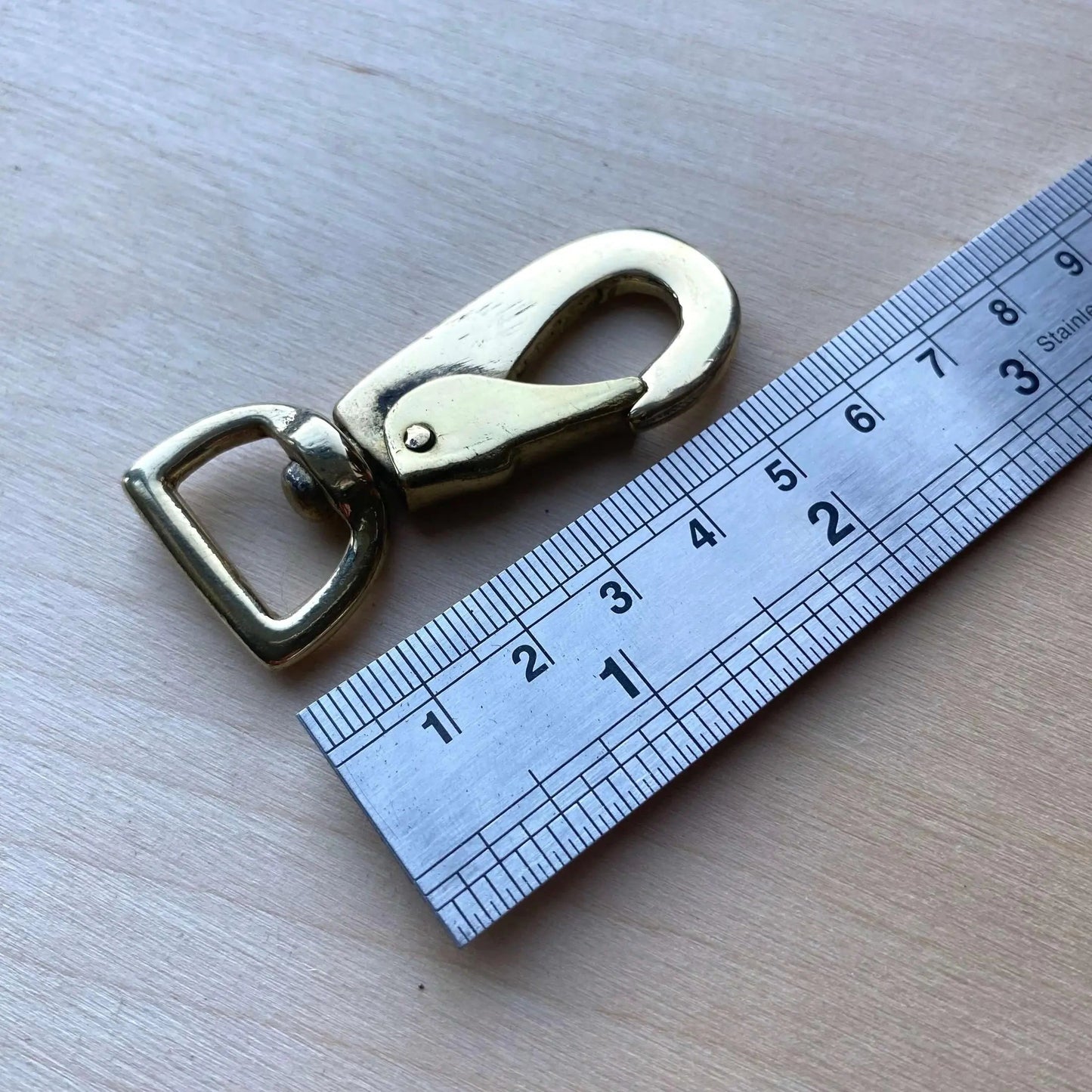 Flat Solid Brass Trigger Hook - British Leather Supplies