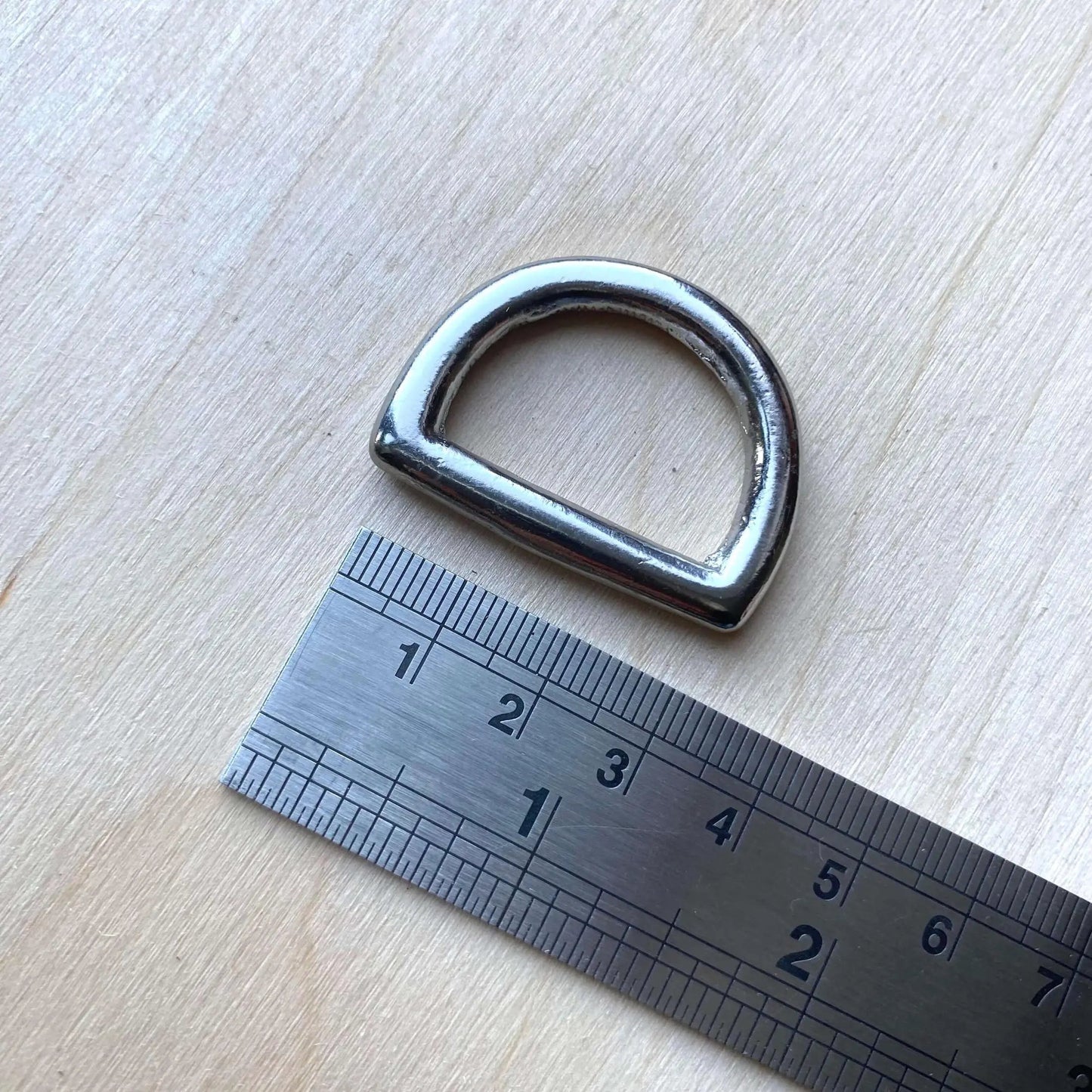 Silver D Rings, Nickel Plated (Various Sizes) - British Leather Supplies