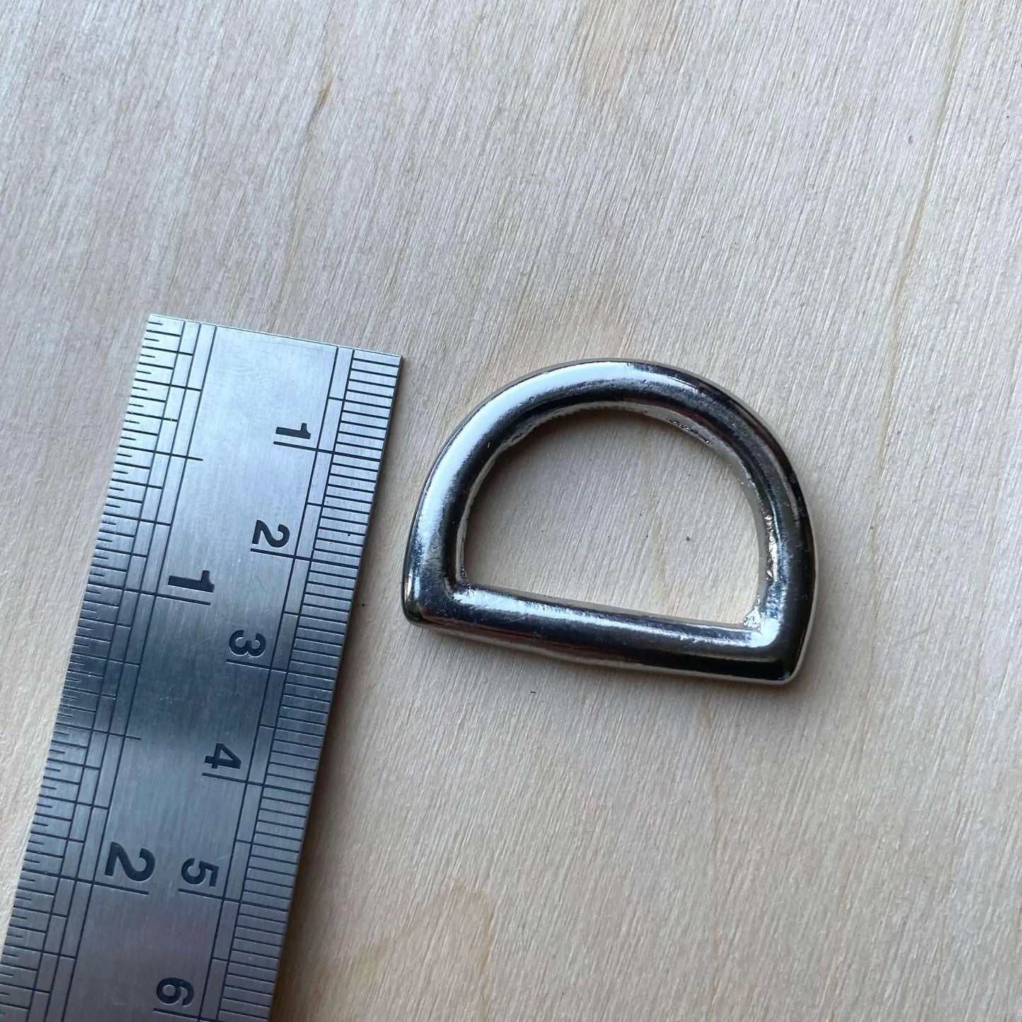 Silver D Rings, Nickel Plated (Various Sizes) - British Leather Supplies