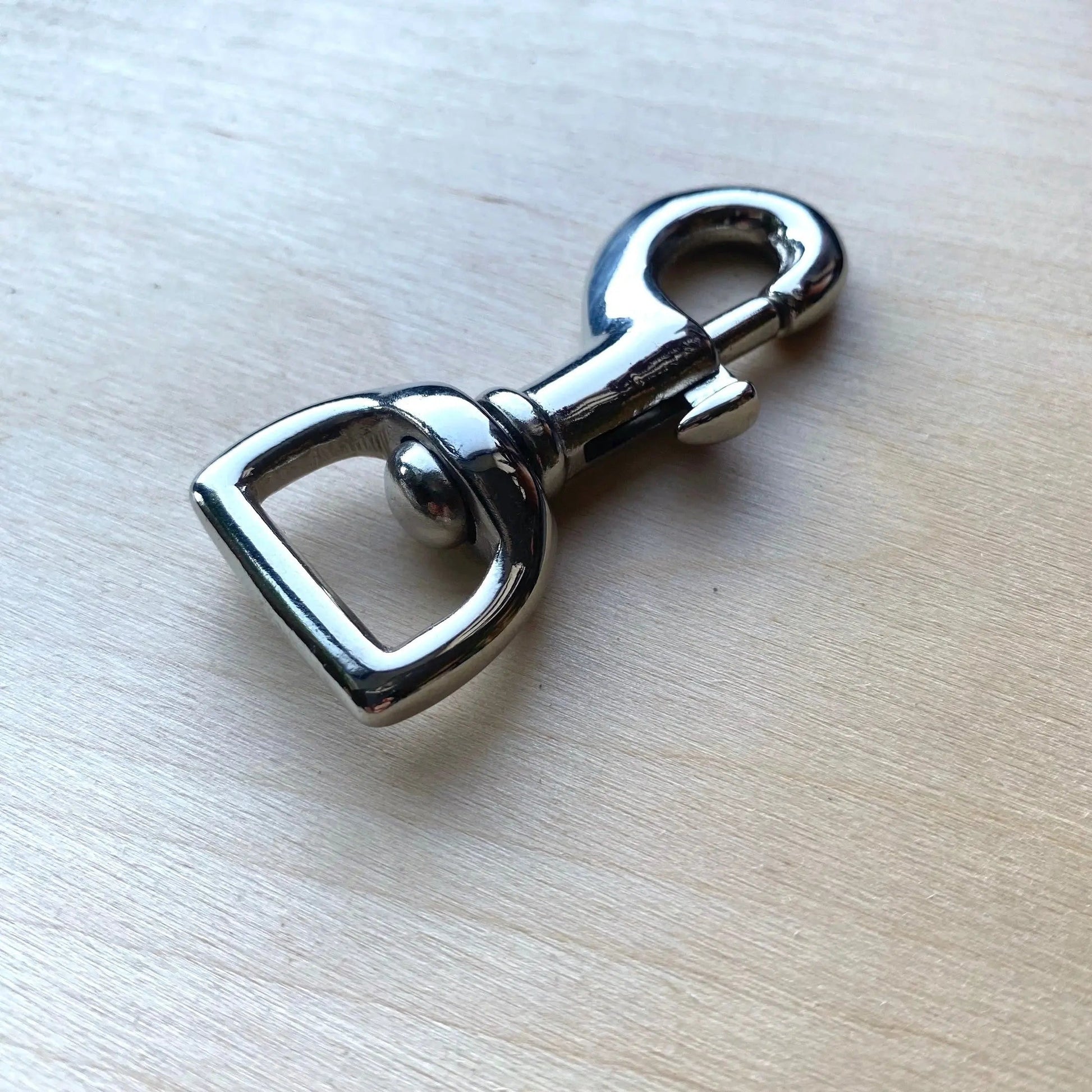 Swivel Trigger Hook in Solid Brass or Nickel Plated - British Leather Supplies