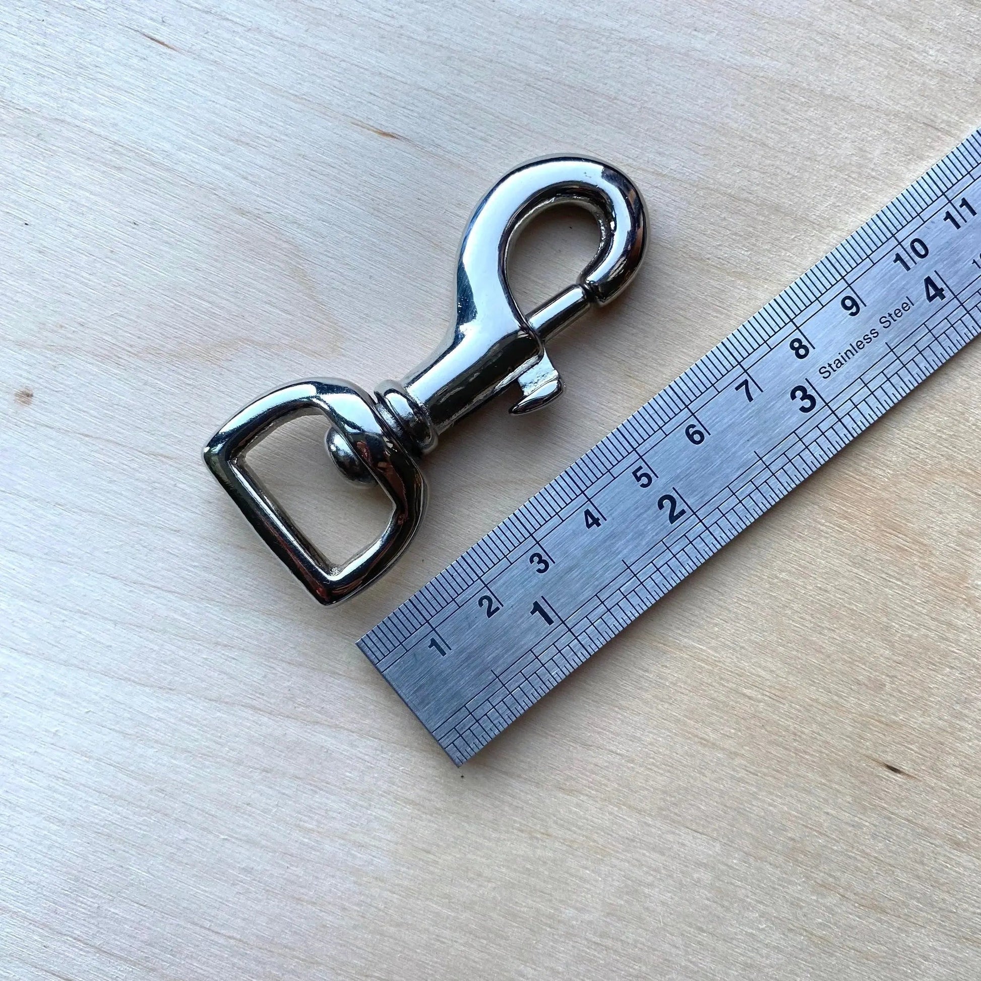 Swivel Trigger Hook in Solid Brass or Nickel Plated - British Leather Supplies