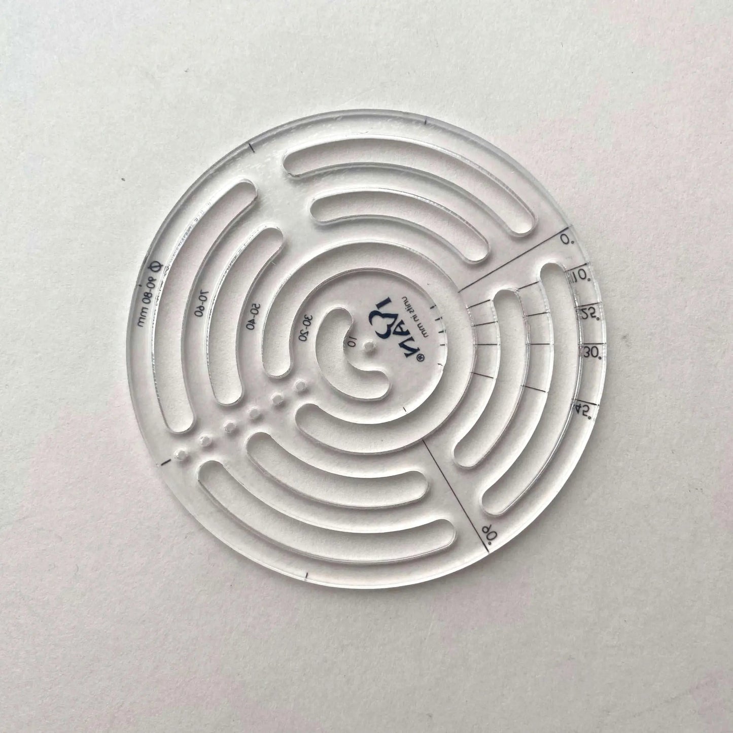 Leather Corner Radius Template Circular (Acrylic) - British Leather Supplies