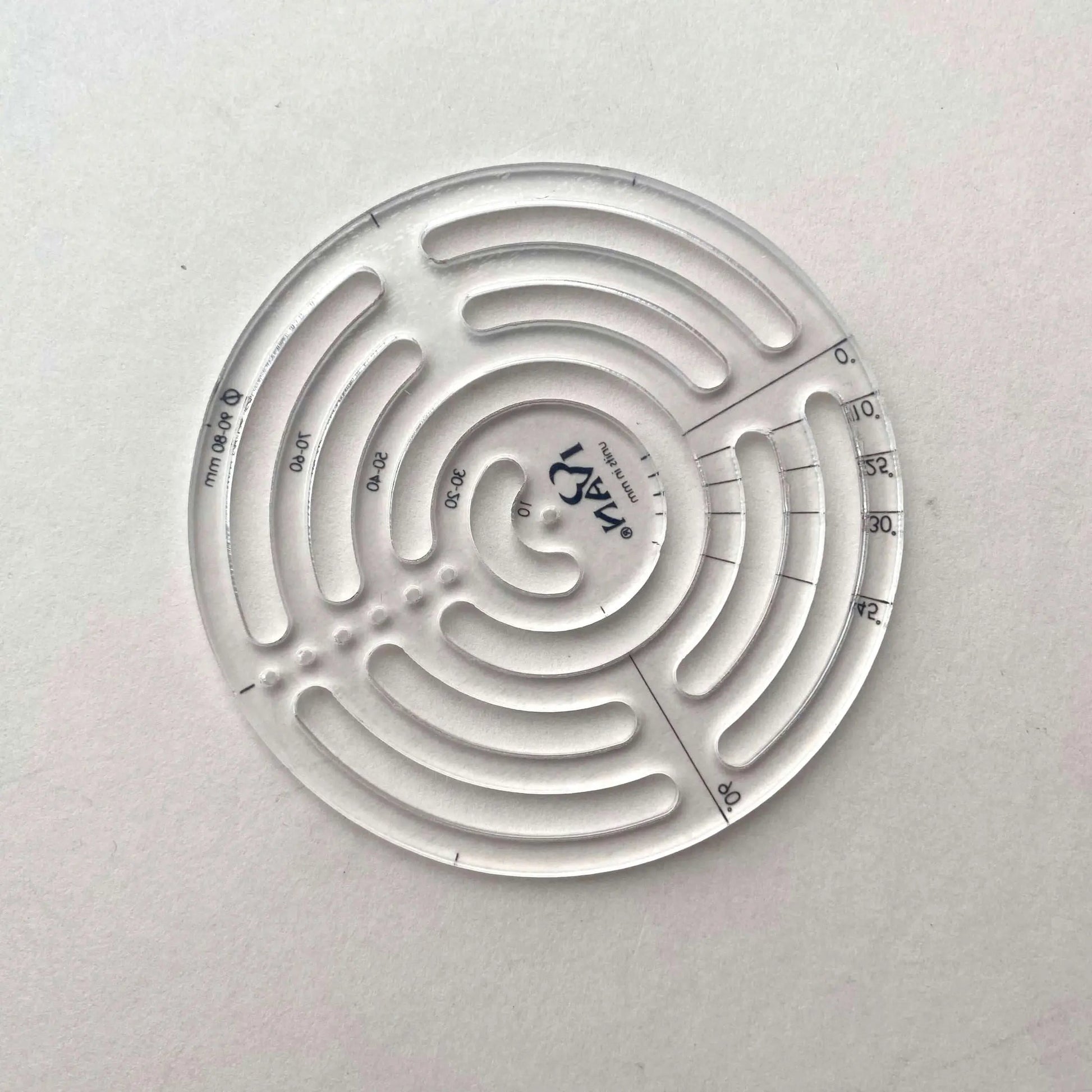 Leather Corner Radius Template Circular (Acrylic) - British Leather Supplies