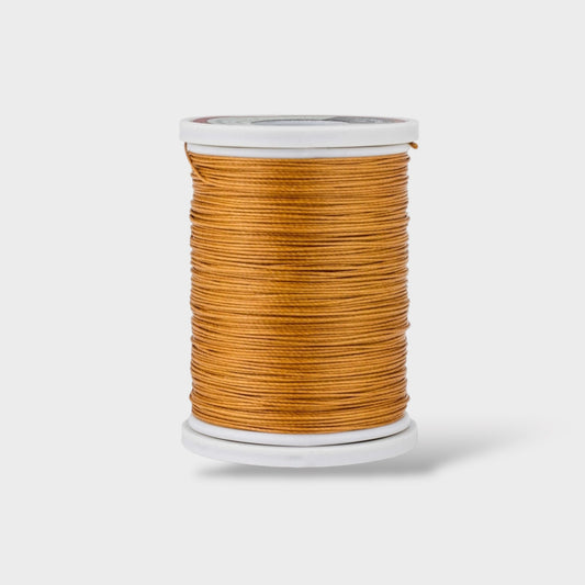 Light brown cotton linen leather thread spool