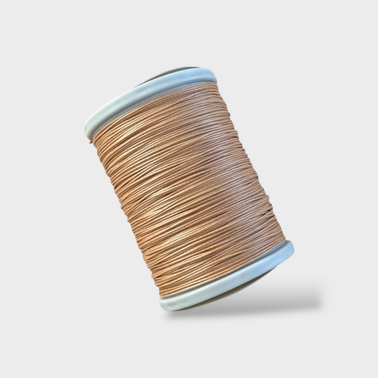 Cotton Linen Thread for Leatherwork - Beige Khaki, 0.55 mm