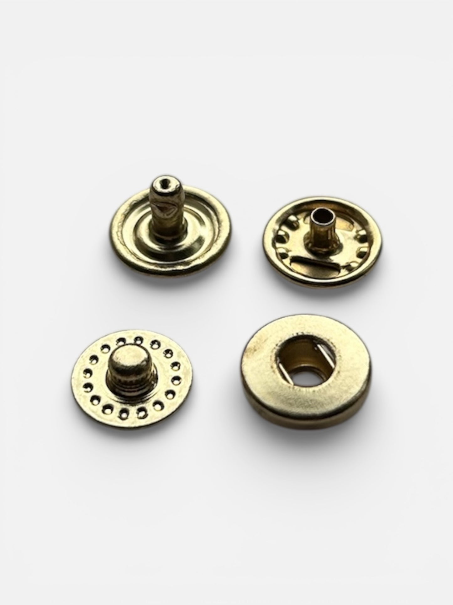 Antique Brass Glove Snaps - 12.5 mm