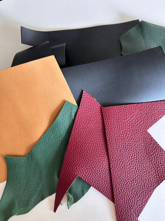 Veg Tan Leather Off Cuts