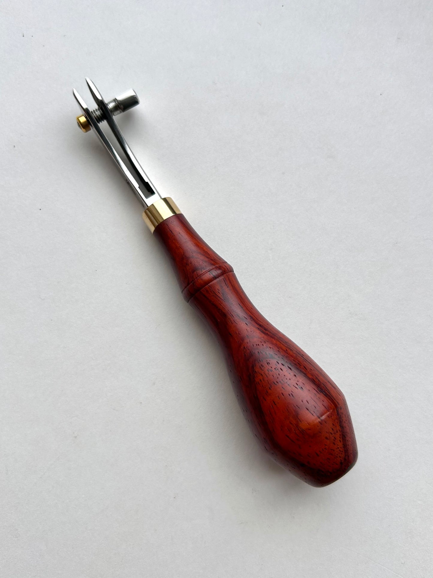 Kemovancraft Adjustable Leather Edge Creaser | Cocobolo Handle