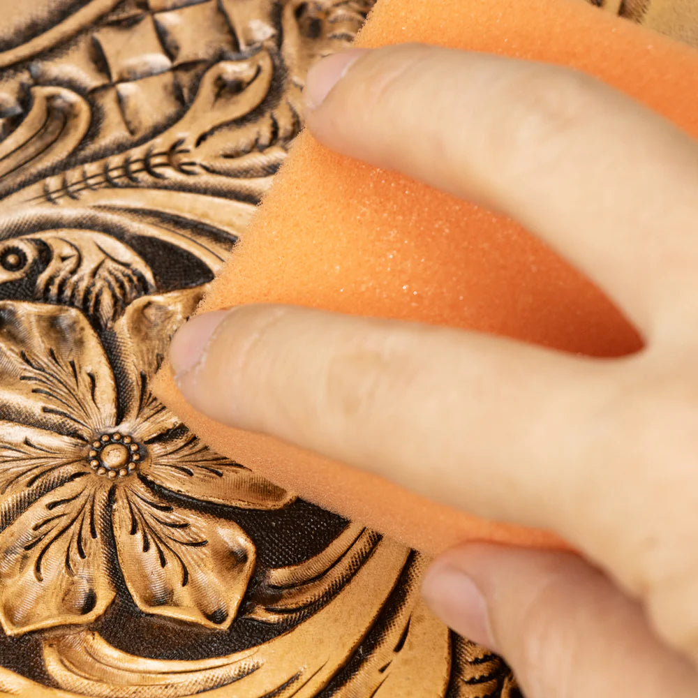 High density leather dye applicator sponge