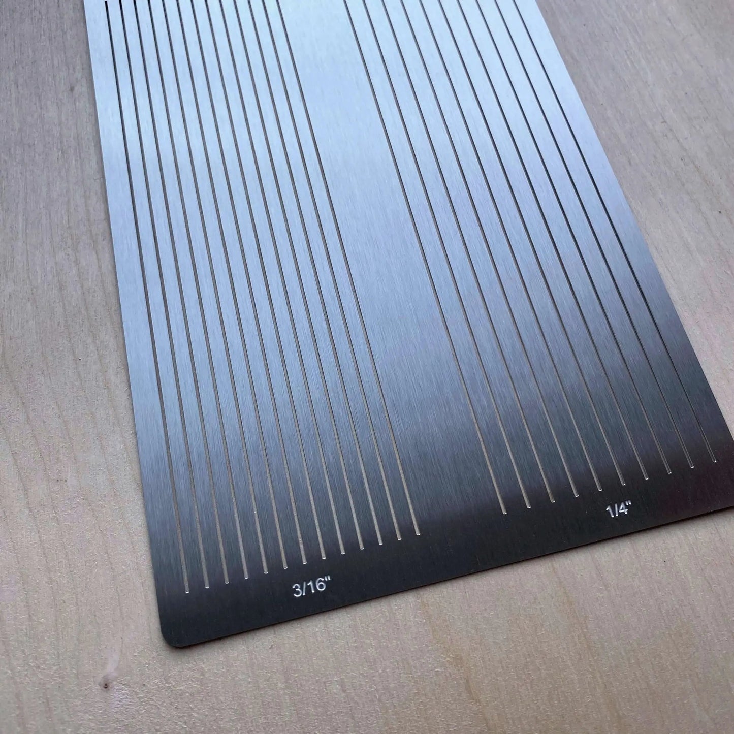 Leather Fringe Cutting Template - British Leather Supplies