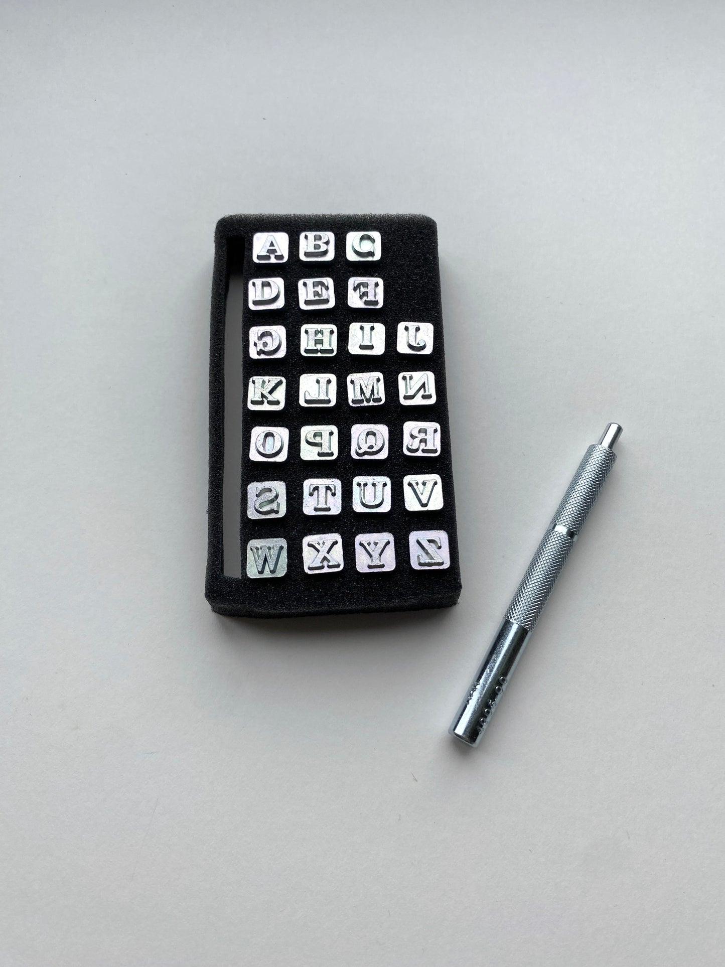 Alphabet Leather Embossing Stamp Set