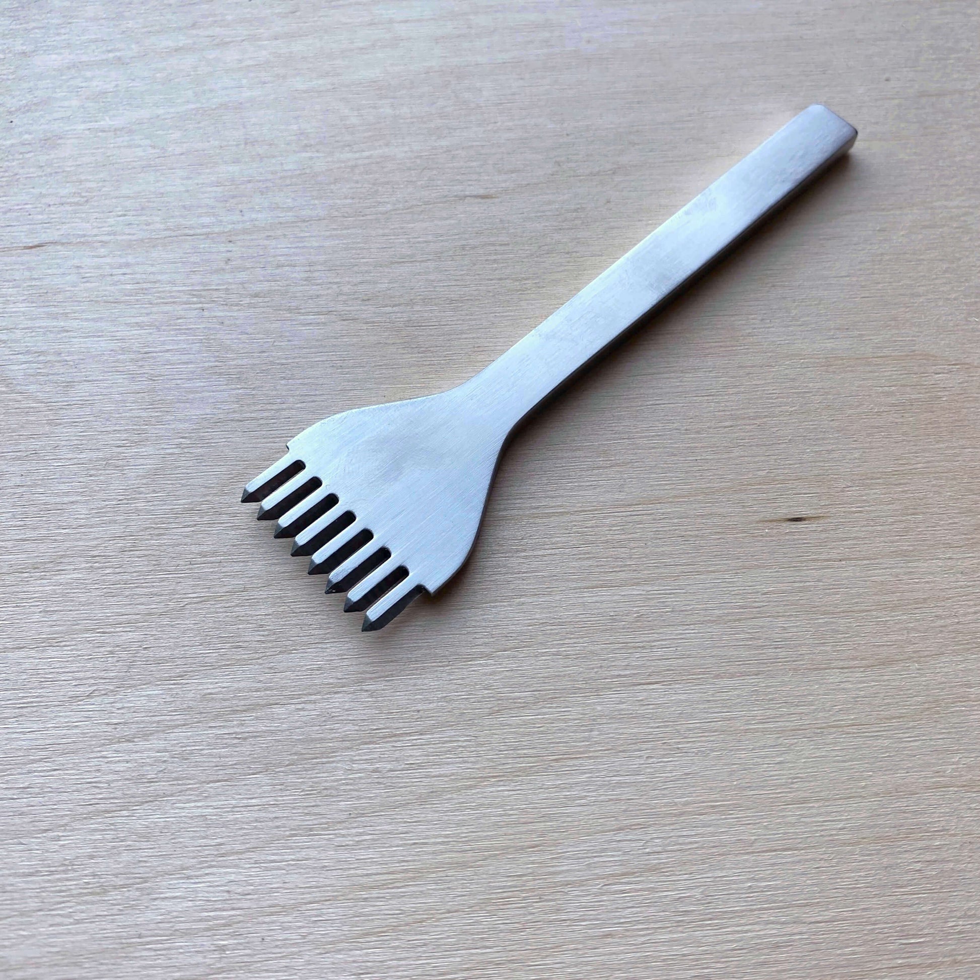 Stainless steel leather stitching punch by Ivan from British Leather Supplies