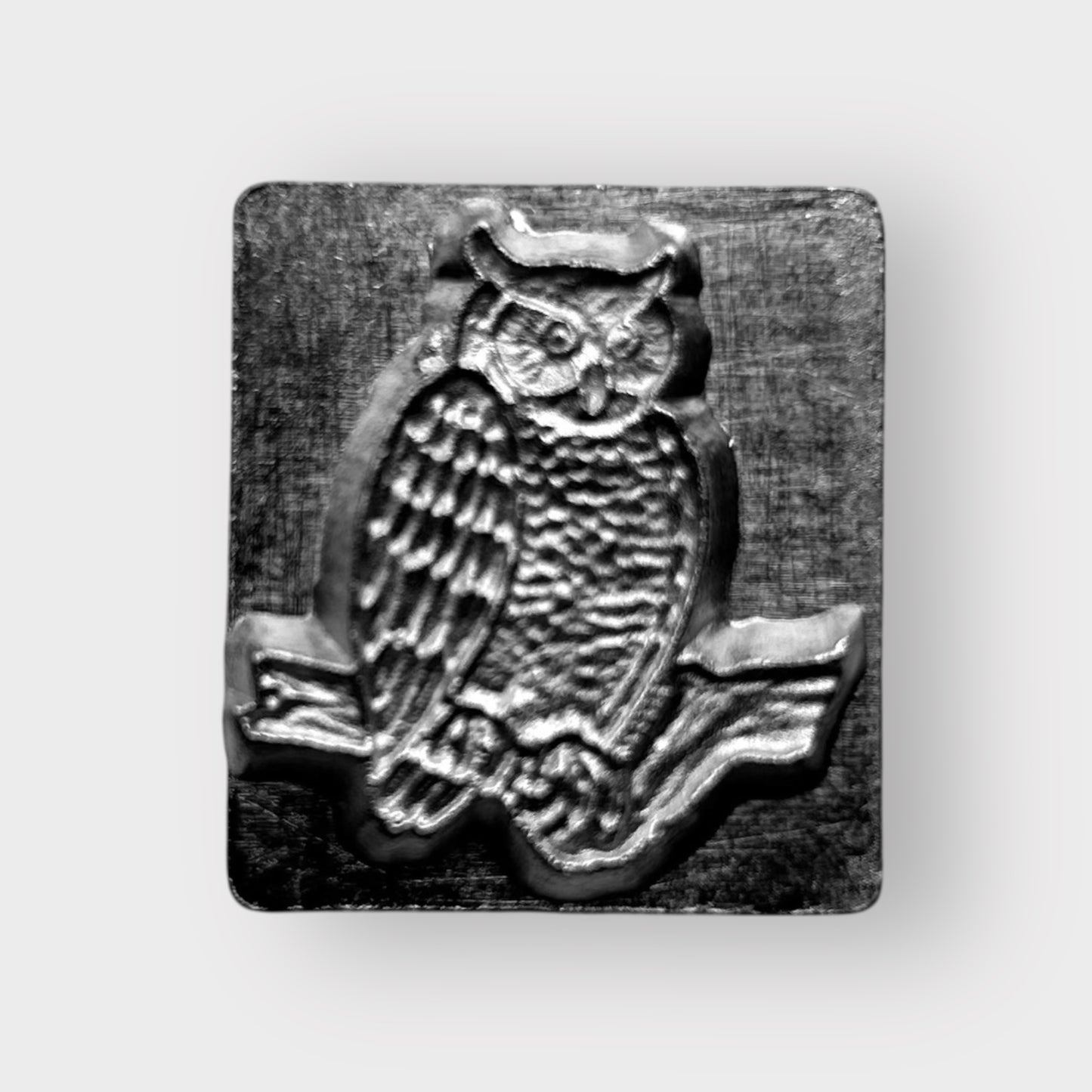 Leather Embossing Owl On Branch Stamp