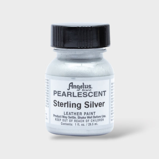 Angelus Pearlescent Acrylic Leather Paint - Sterling Silver