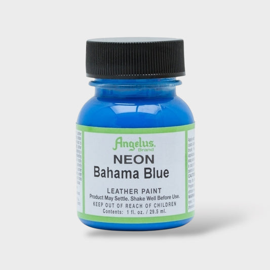 Angelus Neon Bahama Blue Leather Paint