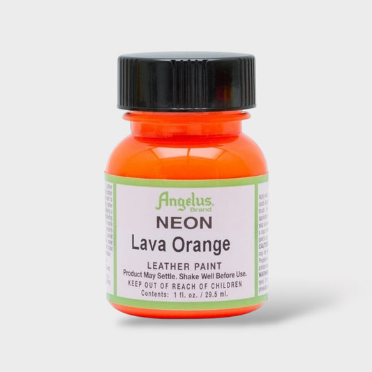 Angelus Neon Lava Orange Leather Paint