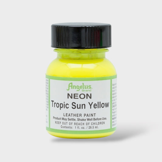 Angelus Neon Tropic Sun Yellow Leather Paint