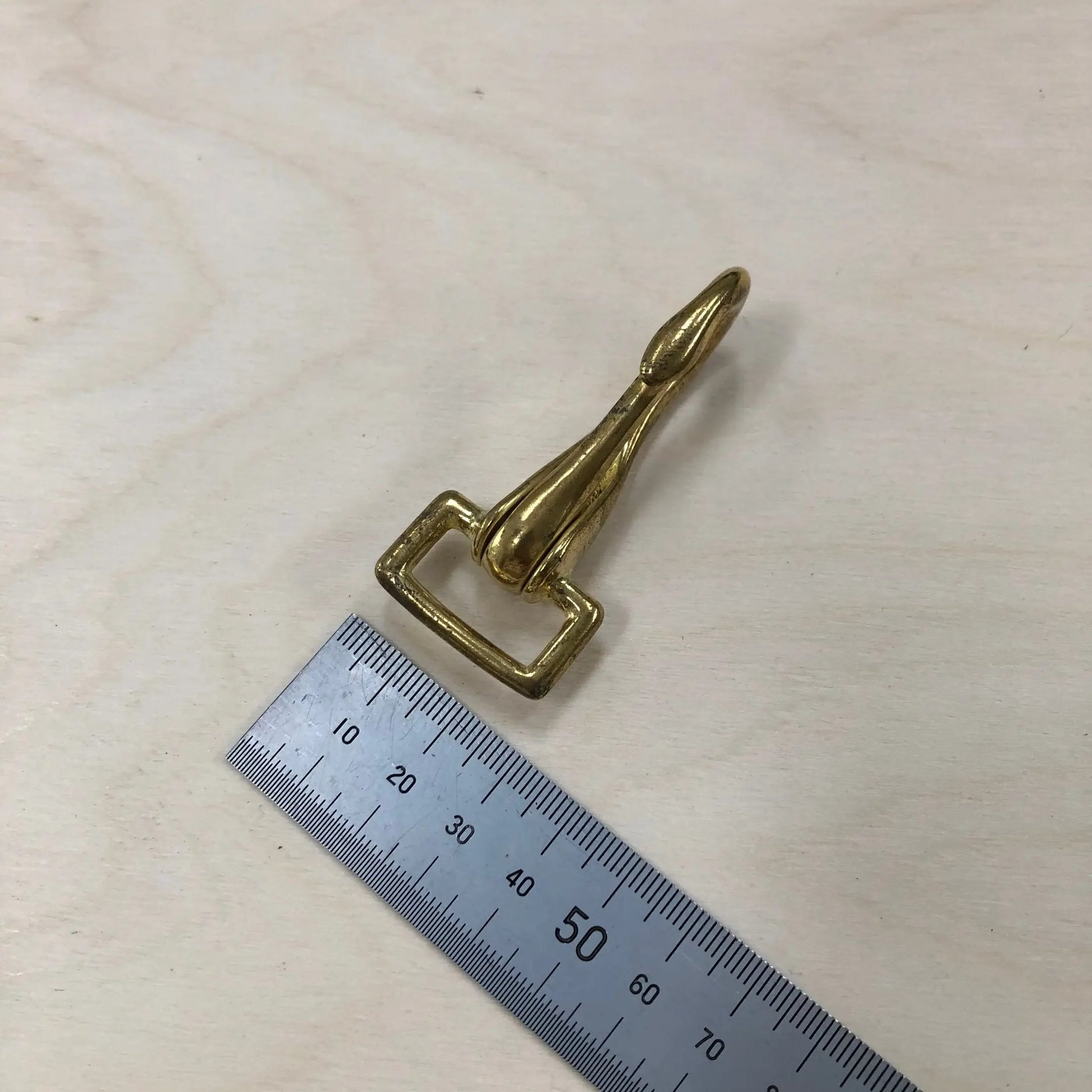 Solid Brass Clip Hook - British Leather Supplies