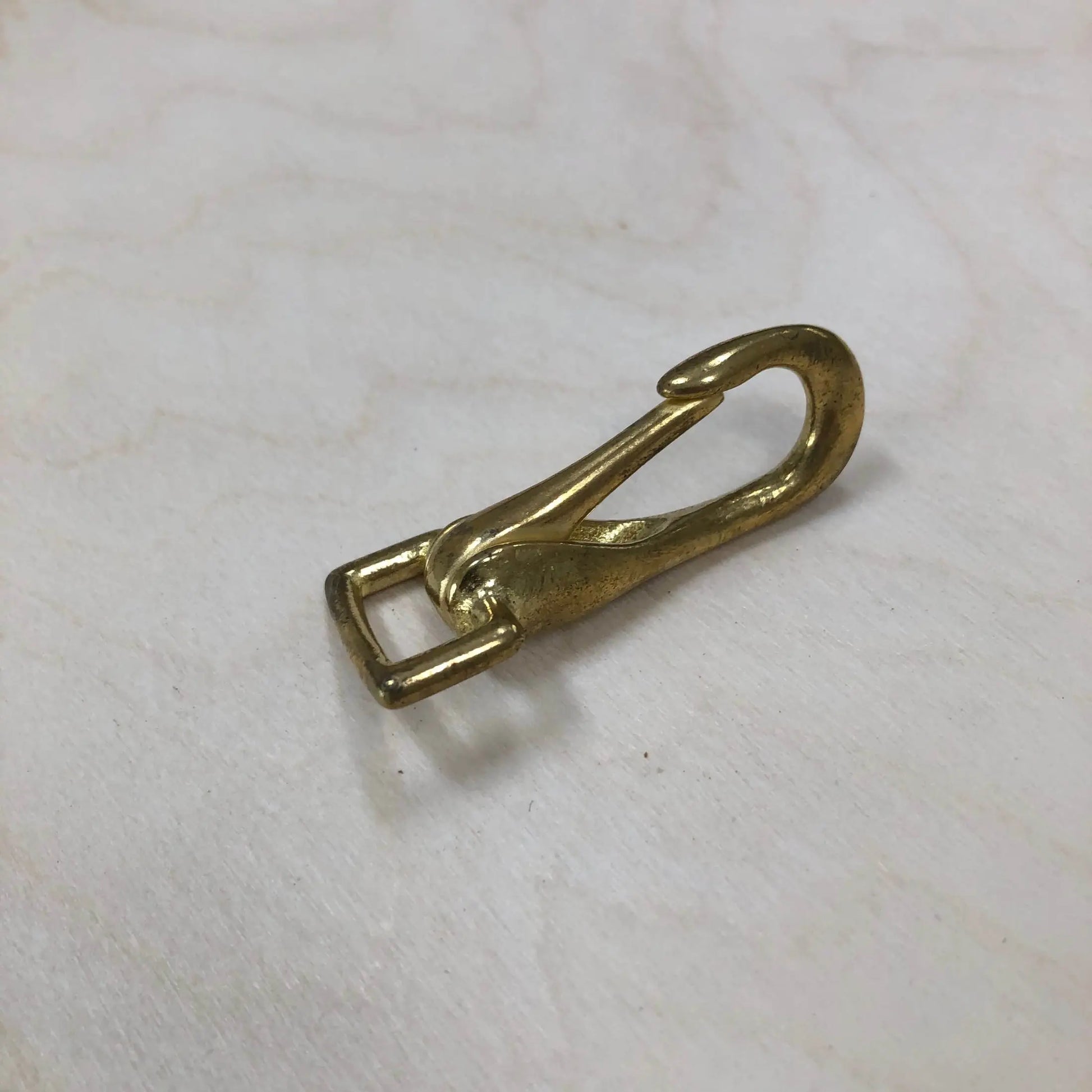 Solid Brass Clip Hook - British Leather Supplies