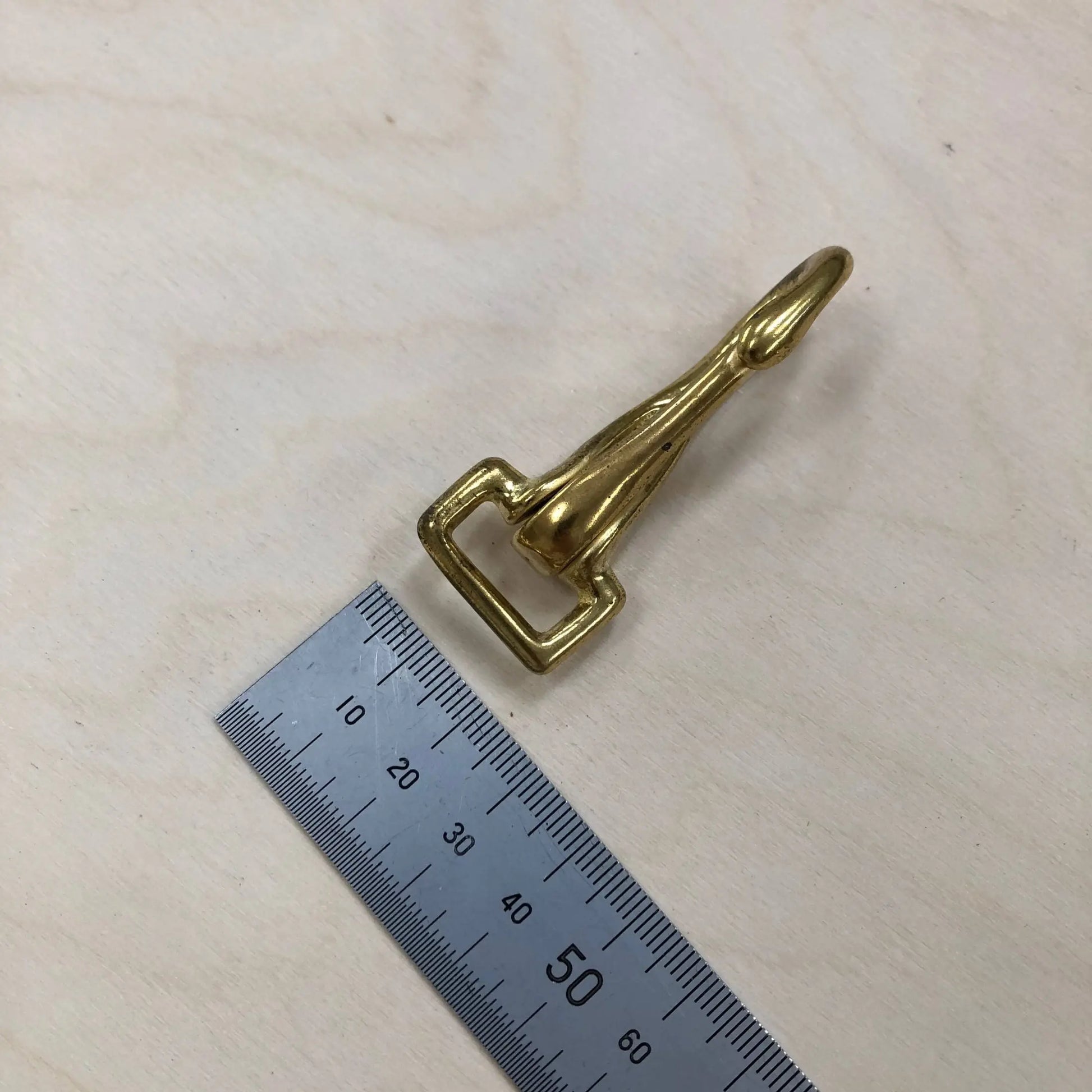 Solid Brass Clip Hook - British Leather Supplies
