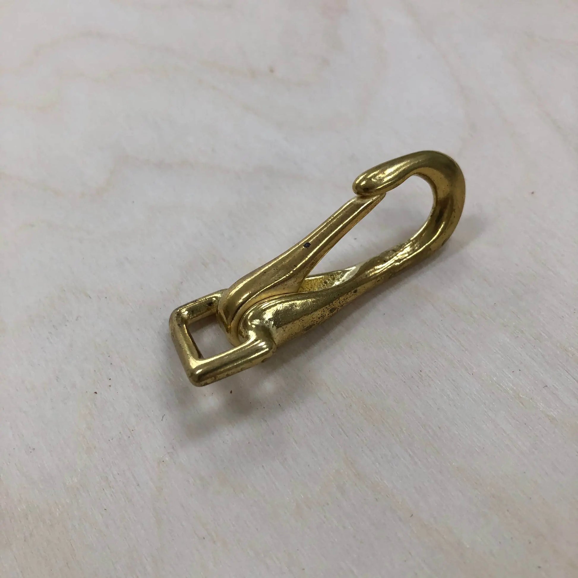 Solid Brass Clip Hook - British Leather Supplies