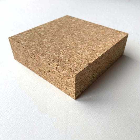 Cork Block for Leatherwork - Square - British Leather Supplies