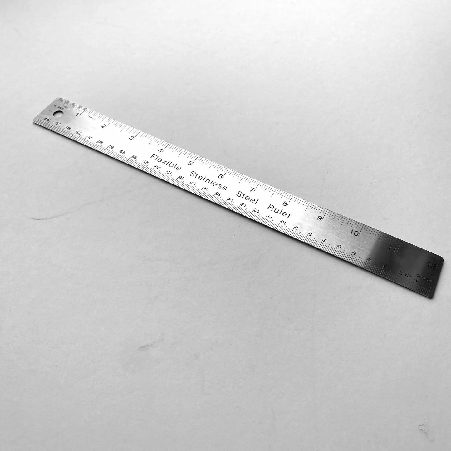 Stainless Steel Cork Backed Ruler - British Leather Supplies
