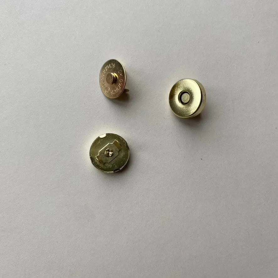 Magnetic Snap Fasteners in Gold British Leather Supplies