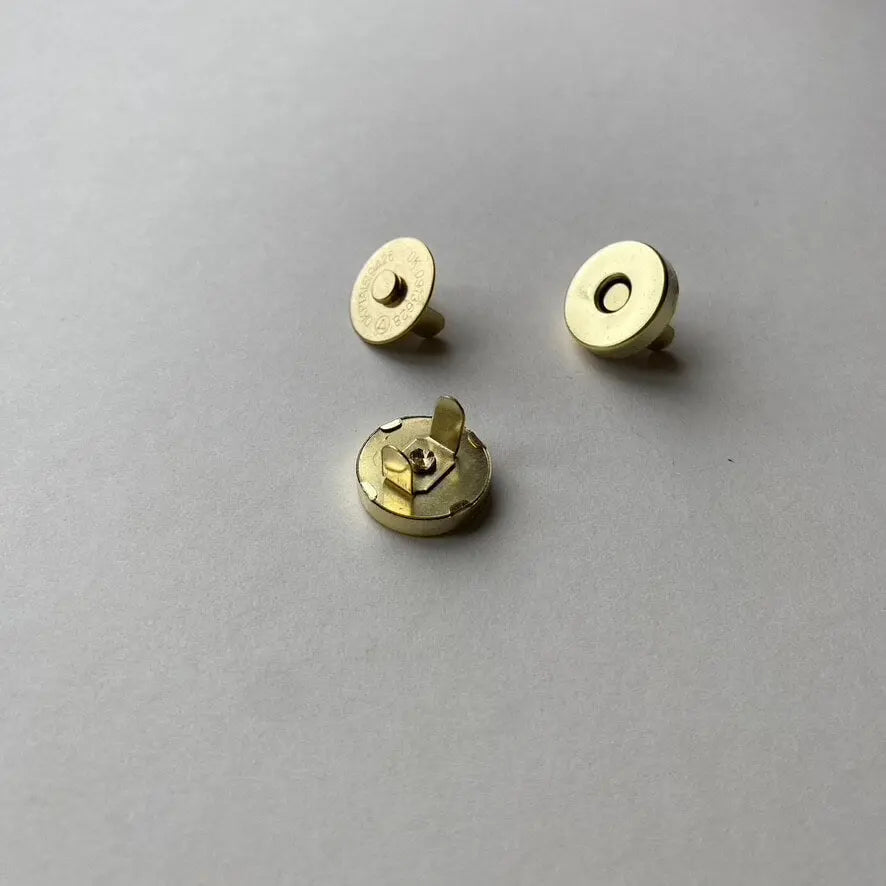 Magnetic Snap Fasteners in Gold British Leather Supplies
