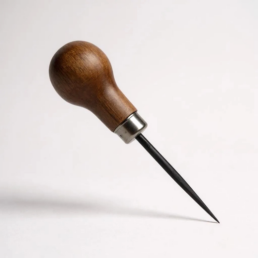 What is a Scratch Awl or Round Awl Used for in Leathercraft?