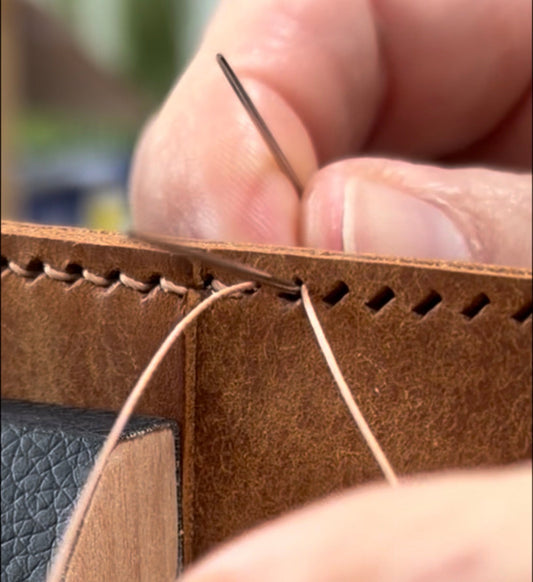 How to Hand Stitch Leather: Master the Needle Crossing Sequence