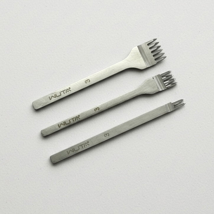 WUTA Leather Stitching Punch Set, Diamond Style Set of 3