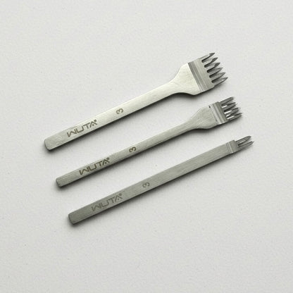 WUTA Leather Stitching Punch Set, Diamond Style Set of 3