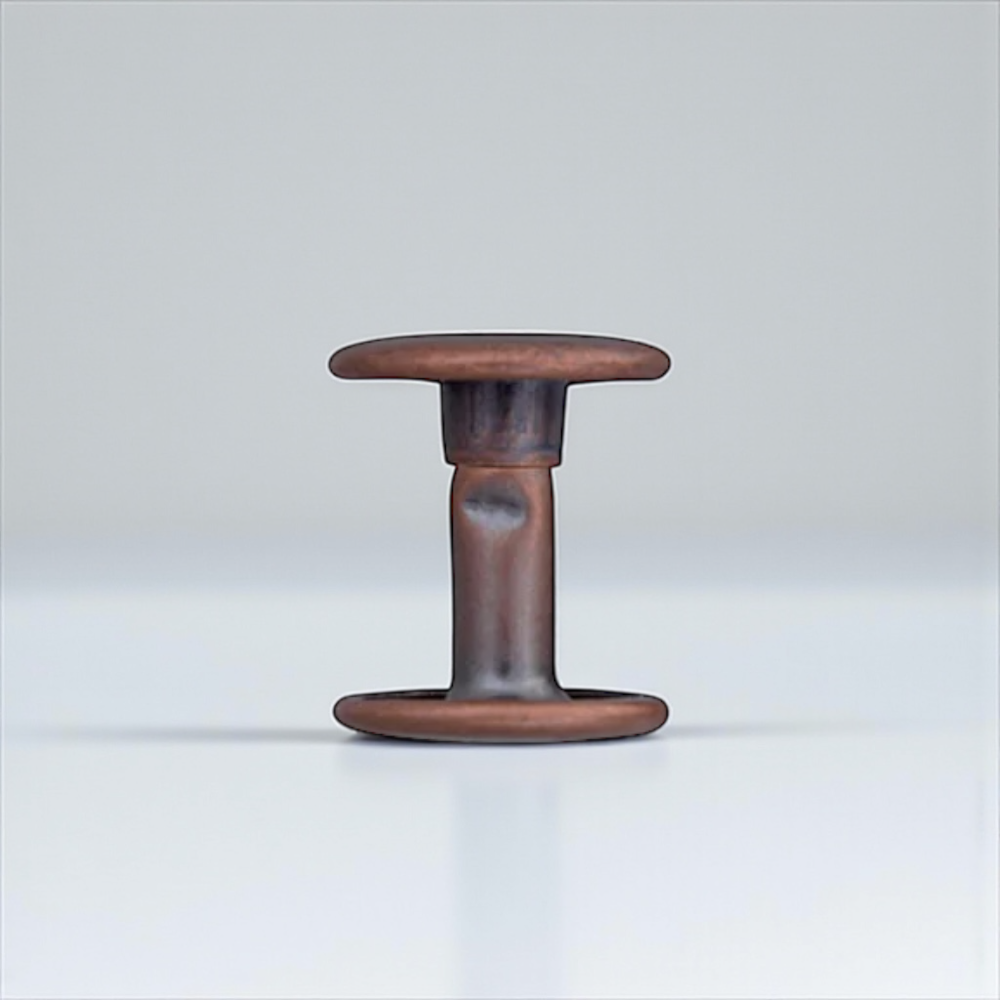 Antique Copper Wide Leather Rivets Double Capped - 13 mm Head