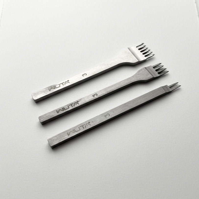 WUTA Leather Stitching Punch Set, Diamond Style Set of 3