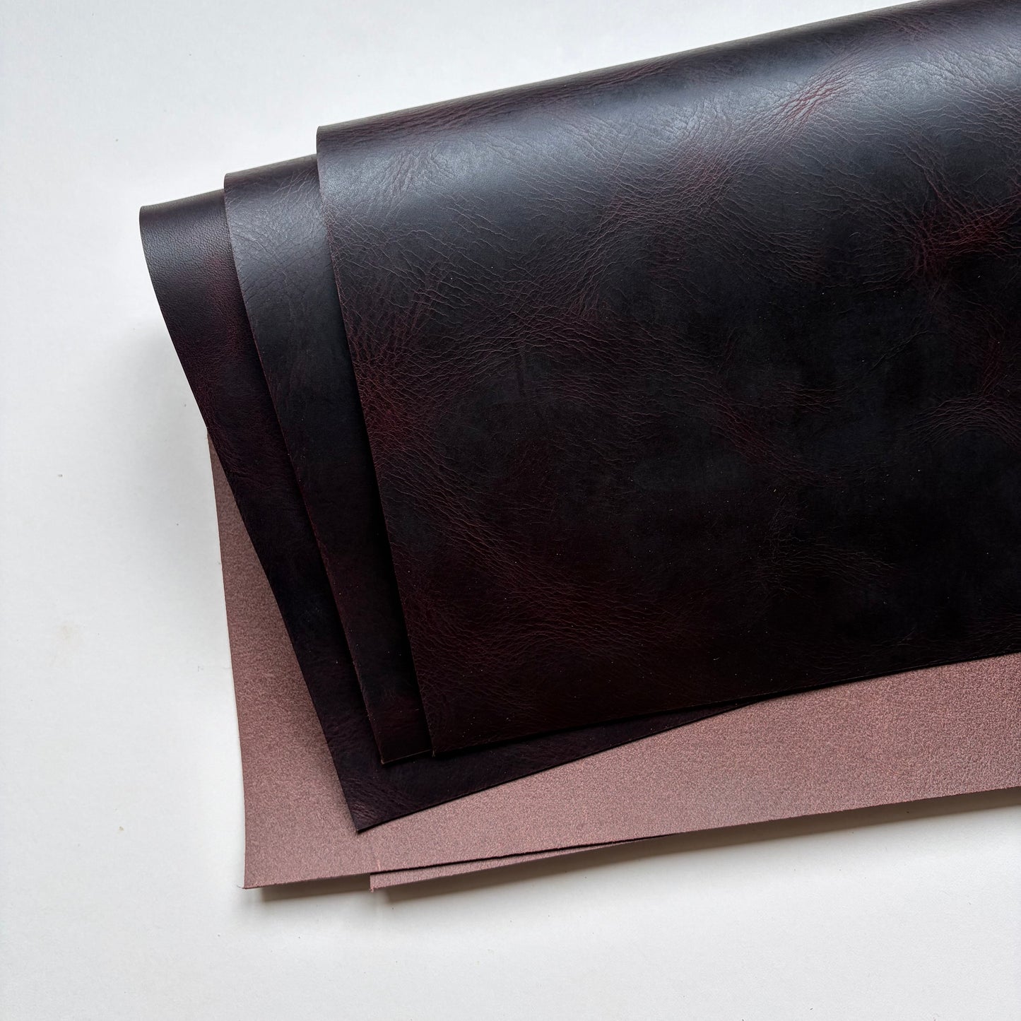 Badalassi Carlo Wax Vegetable Tanned Leather Panels – Tobacco