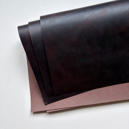 Badalassi Carlo Wax Vegetable Tanned Leather Panels – Tobacco