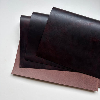 Badalassi Carlo Wax Vegetable Tanned Leather Panels – Tobacco