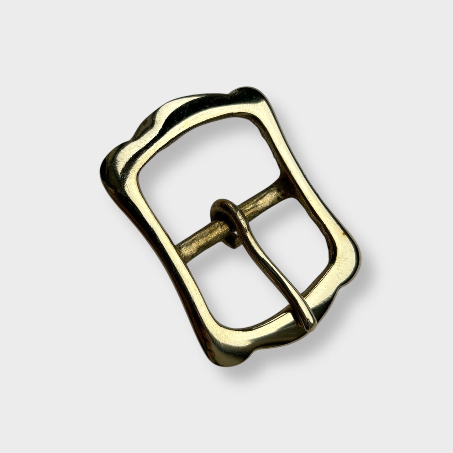 Solid Brass Belt Buckle - Centre Bar Style 8, 1.25 Inch